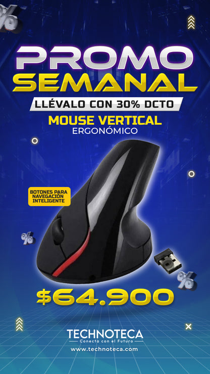 Mouse Vertical 5D Ergonómico